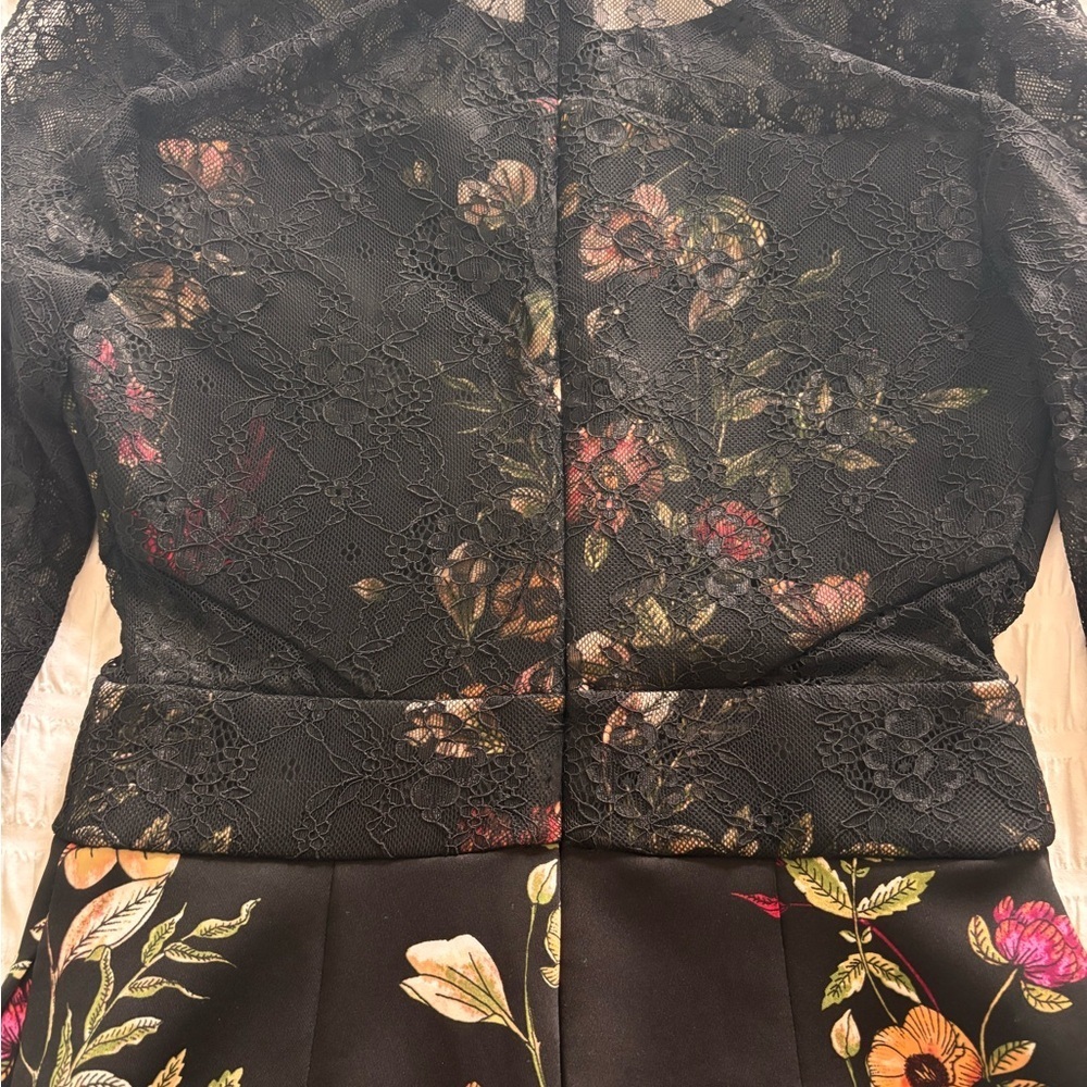 Guess Black Floral Lace Romper - Picture 6 of 10